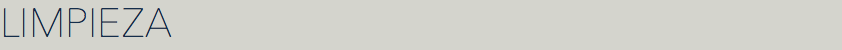 LIMPIEZA